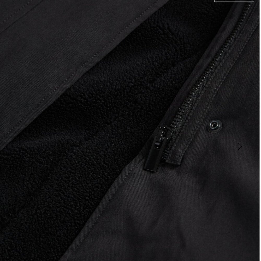 Kooples Long Black Parka - Picture 3 of 4